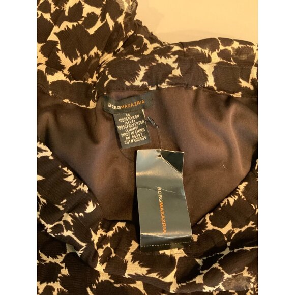 BCBG Max Azria Black& White Animal Print A-Line Skirt, Size Medium NWT! - Picture 7 of 7